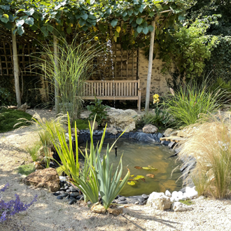 pont au jardin d'Oselience