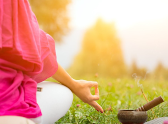 Posture et bol tibétain