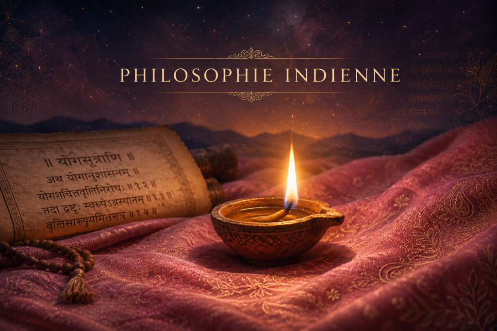 Lampe lumière proche texte en sanskrit