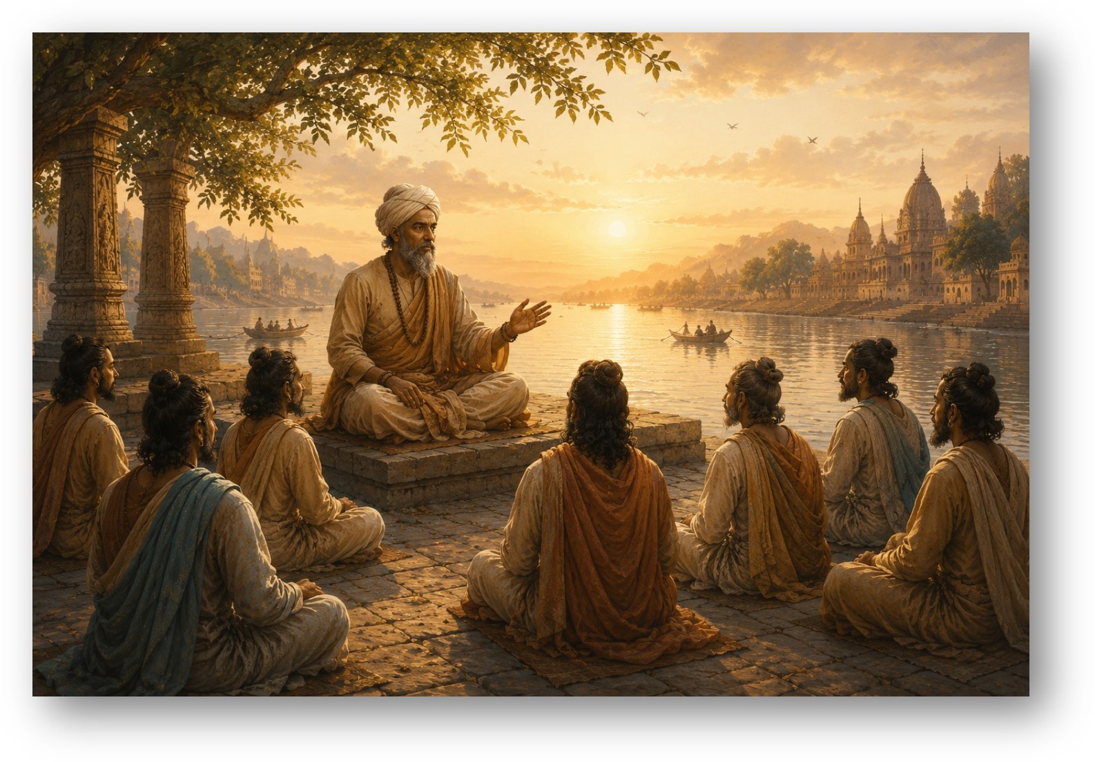 Enseignent devant des disciples