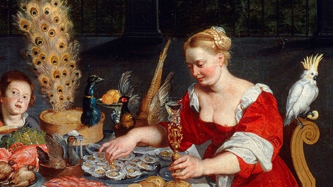Allégorie de l'ouïe, du toucher et du goût de BRUEGEL l'ANCIEN